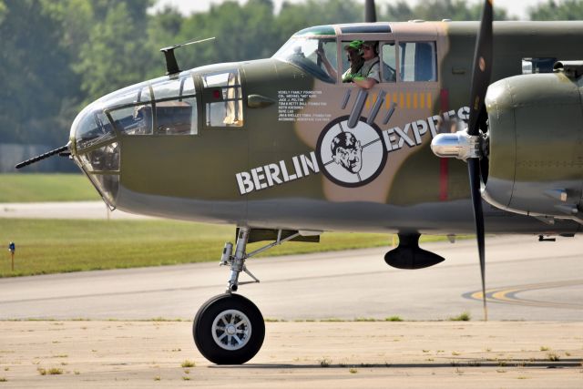 North American TB-25 Mitchell (N10V) - 08-28-21 Taxiing out.