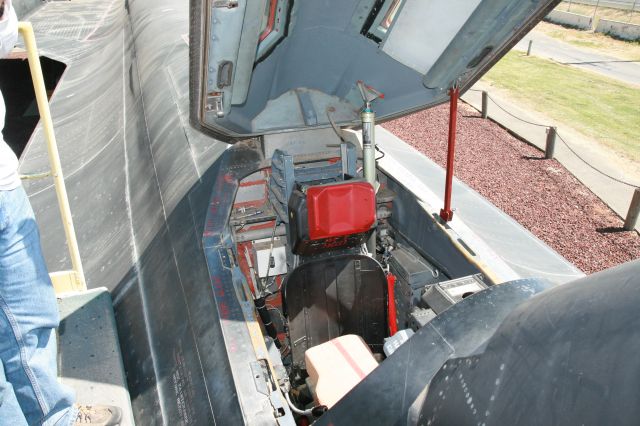 Lockheed Blackbird (61-7960) - SR-71 Blackbird 61-7960 at Castle AFB Open Cockpit Day 2011. RIOs cockpit.