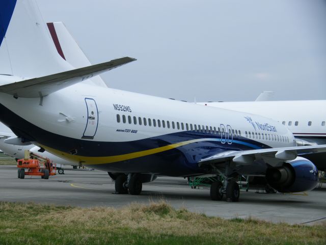 Boeing 737-800 (N592MS) - N592MS B7378ASWL MSN 33559/1443  OF NORDSTAR WHICH WILL CARRY   VQ-BKR SEEN HERE ON 06-03-2011 WHICH IS EX EI-DAZ OF RYANAIR