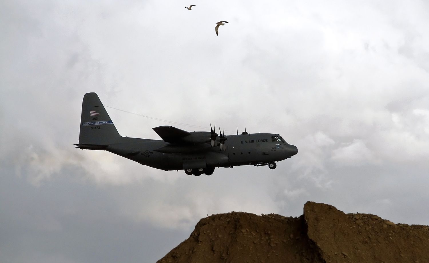 Lockheed C-130 Hercules (79-0473) - Flashback to 2010 ~~br /A Nevada ANG 152nd AW "High Rollers" C-130H (79-0473) covers the last 2000 feet of its s/final to RNO in this photo taken eleven years ago.br /** 79-0473 was sent to storage at the 309th AMARG in Tucson in the spring of 2017. **