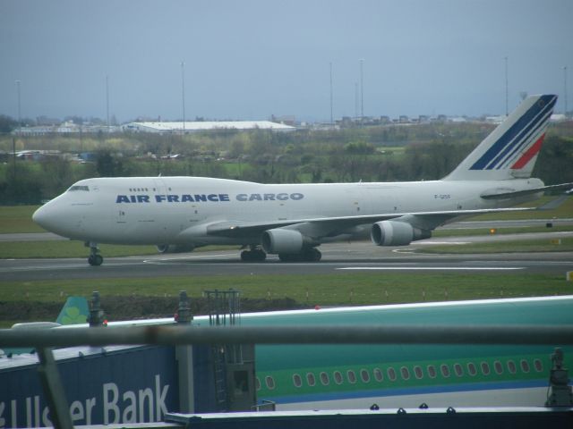 Boeing 747-200 (F-GISF) - F-GISF BOEING 747-481BCF  CN 24801/805 ARR DUBLIN IRELAND 12/04/2008 FROM USA THEN ON PARIS CDG AS AFR 6457