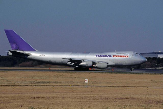 Boeing 747-200 (N631FE) - Departure at Narita Intl Airport Rwy16R on 1996/04/14