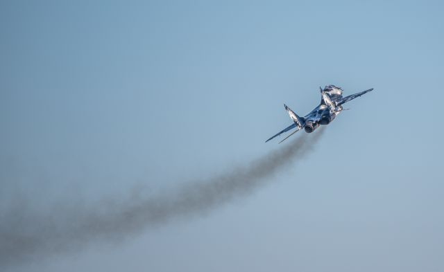 N29UB — - Smokey Mig 29 fly over at KBZNbr /September 10,2022