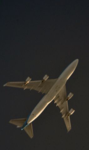 Boeing 747-400 — - KLM 662 Houston to Amsterdam over Cleveland 33,000 ft 09/18/14