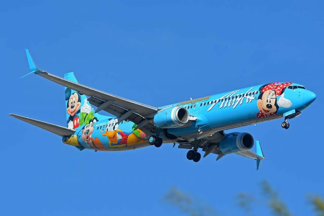 Boeing 737-900 (N318AS) - Alaska 737-990 N318AS Disneyland at Sky Harbor on November 27, 2017.