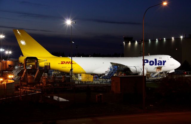 Boeing 747-200 (N853GT) - 747-8F N853GT at Paine Field November 10, 2012.