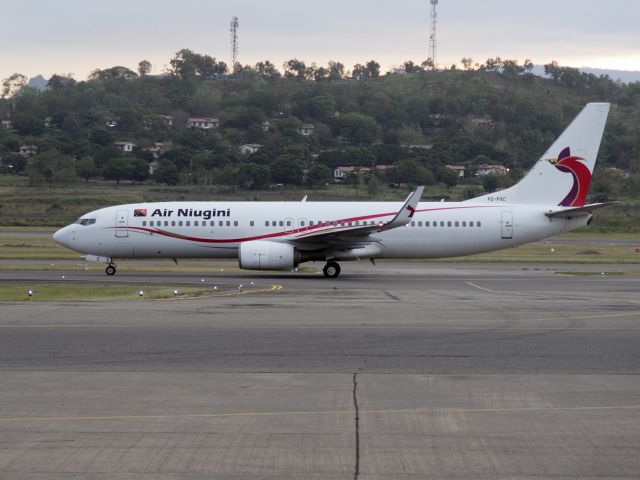 Boeing 737-700 (P2-PXC) - 4 SEP 2016. Taxi back after landing.