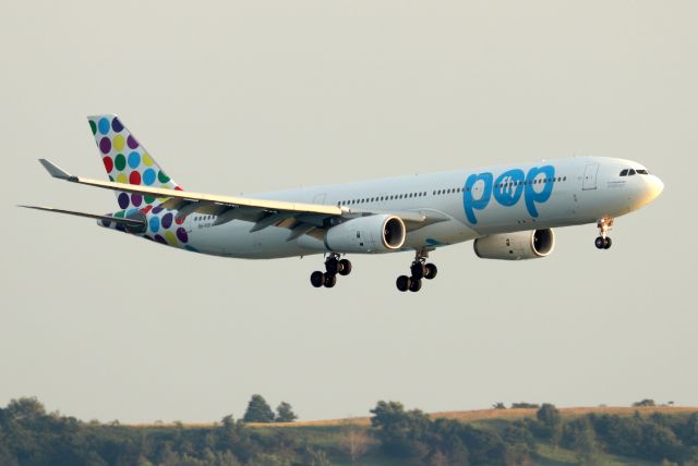 Airbus A330-300 (9H-POP) - 'Shamrock 137' arriving from Dublin. Hi Fly Malta operating for Aer Lingus.