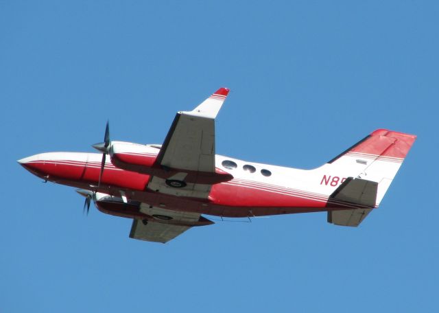 Cessna 421 (N85KS) - Taking off from Longview/East Texas Regional.