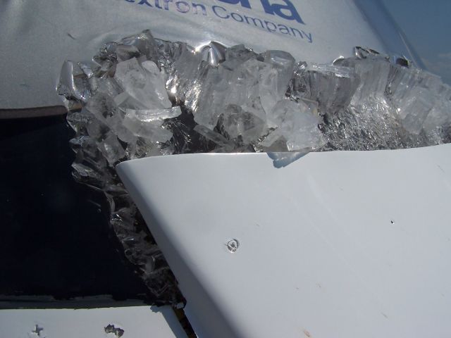 Cessna Citation CJ1 — - C525 Windshield bleed air malfunction melted windshield