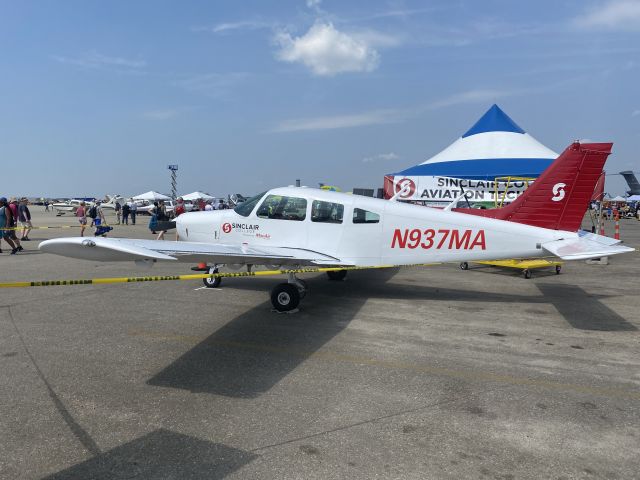 Piper Cherokee (N937MA) - Date Taken: Saturday, June 22, 2024br /br /From the 2024 Dayton Air Show, starring the U.S. Navy Blue Angels!