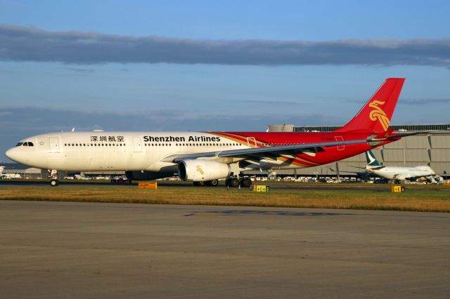 Airbus A330-300 (B-303N) - Taxiing to Stand 243 on 14-Jun-19 operating flight CSZ9067 from ZGSZ.