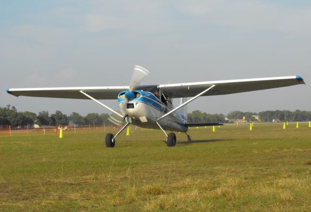 Cessna Skywagon (N422BK) - Skywagon taxiing into GA Camping at Sun n Fun