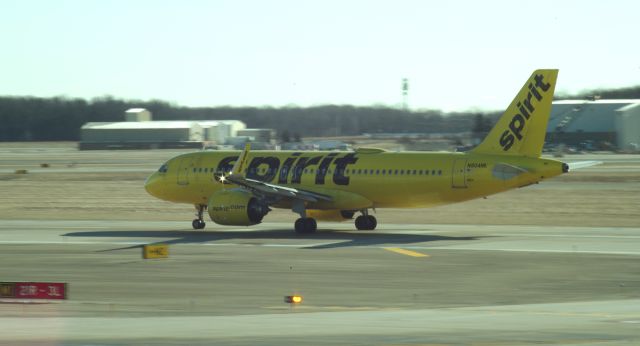 Airbus A320neo (N904NK) - Departing 21R 