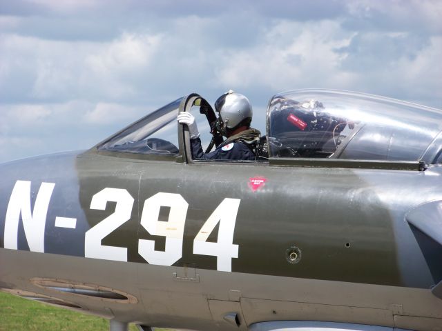 Hawker Hunter (N294) - Hawker Hunter N-294 at Volkel Air Base, September 2009. 