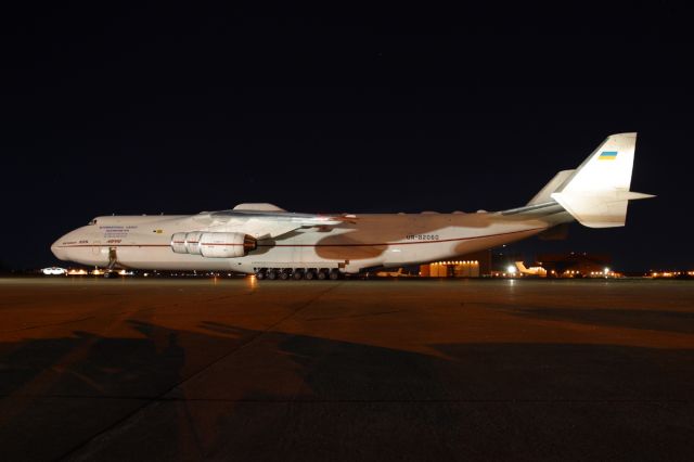 UR-82060 — - AN-225 parked in Guadalajara, Jalisco in Mexico before taking off to Iraq.