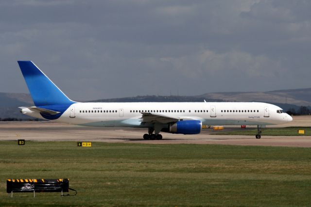 Boeing 757-200 (N969FD) - Taxiing to depart rwy 23R on 26-Apr-13 operating flight FDX983 to KMOB via KBGR.