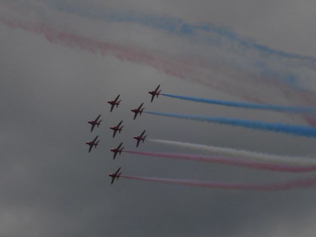 Boeing Goshawk (XX179) - Red Arrows performing at the 2011 Cotswold Airshow