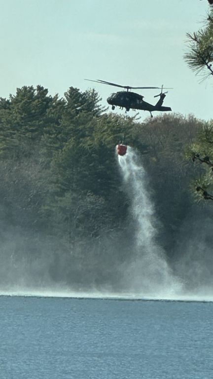 BOSOX45 — - Putting out Joint Base Cape Cod Fire May 1, 2025 via Snake Pond in Sandwich, MA