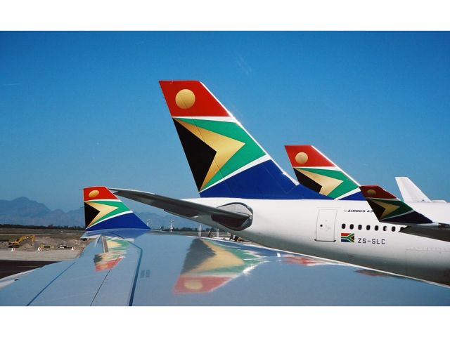 Airbus A340-300 (ZS-SLC) - At the Cape Town airport, South Africa.