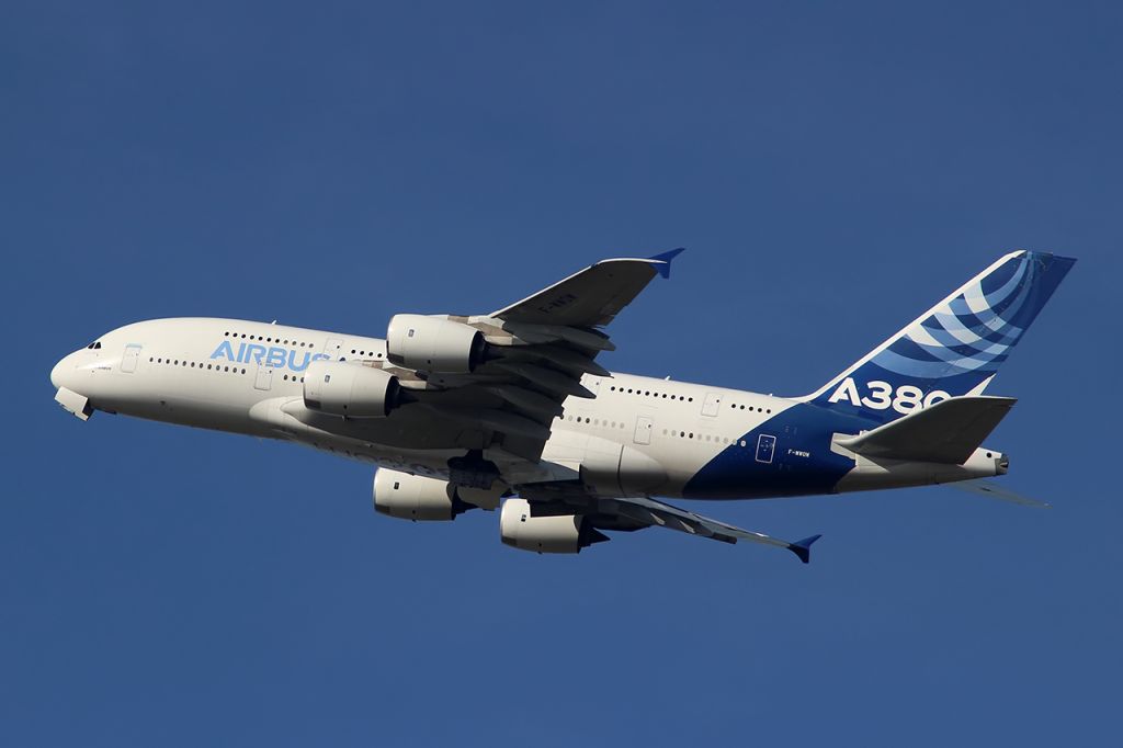 Airbus A380-800 (F-WWOW) - Flight AIB102 From Paris Vatry Chalons To Chateauroux Centre Marcel Dassault Airport 