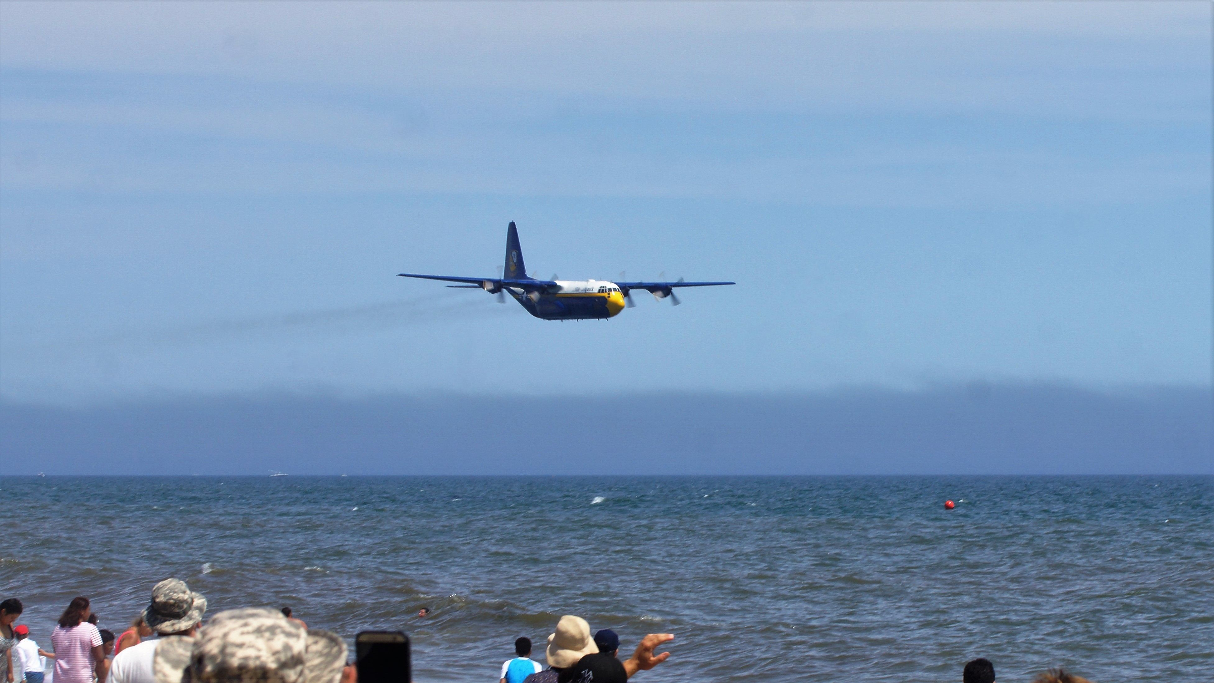 Lockheed C-130 Hercules — - Blue Angels Fat Albert performing a low pass at Bethpage Airshow 2016.