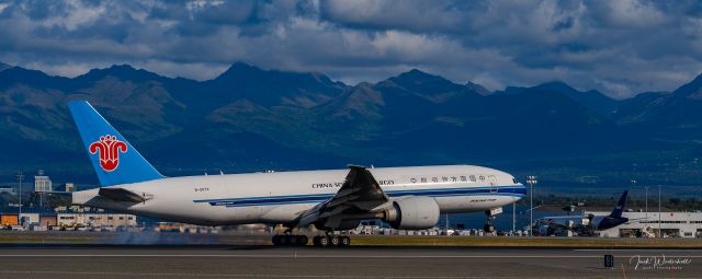 Boeing 777-200 (B-2073) - Arrivals, Anchorage, Alaska, 2 September 2023. 