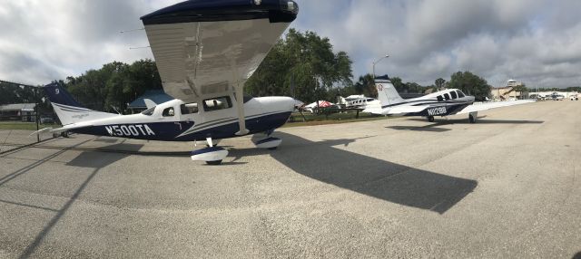 Cessna 206 Stationair (N500TA) - Static display airplanes on the way into Sun N Fun 2018.