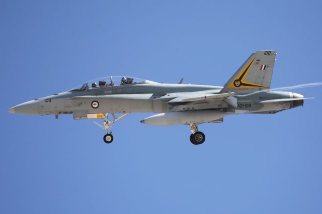 McDonnell Douglas FA-18 Hornet (A21108) - Classic Hornet, approaches to land.