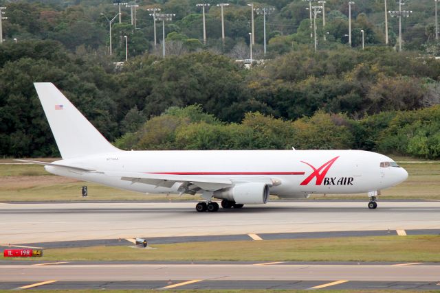 BOEING 767-200 (N744AX) - ABX Air Flight 3104 (N744AX) arrives at Tampa International Airport following flight from Wilmington Air Park