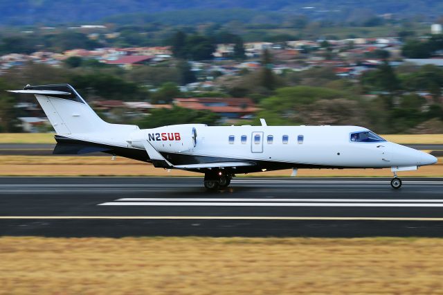 Learjet 40 (N25UB) - Jimmy Johns Subs own LJ40 which used to wear the reg N15UB (now used by their new LJ70) departing SJO for RSW.