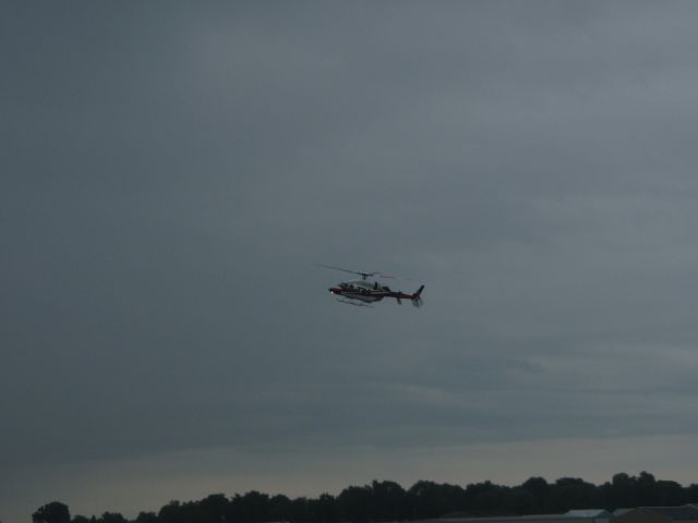 Bell 427 (N1RP) - Used to be Rusty Wallace (2RW), now is flying for Roger Penske  (Visibility was down to aobut 3 miles)