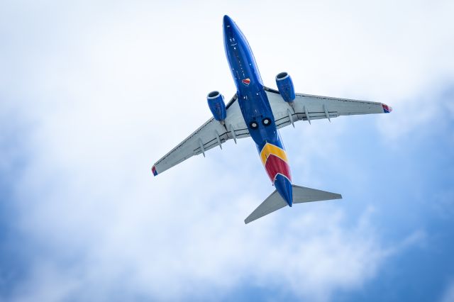 Boeing 737 MAX 8 (N8704Q) - Southwest 737 MAX 8 departing from San Diego- Captured from Liberty Station