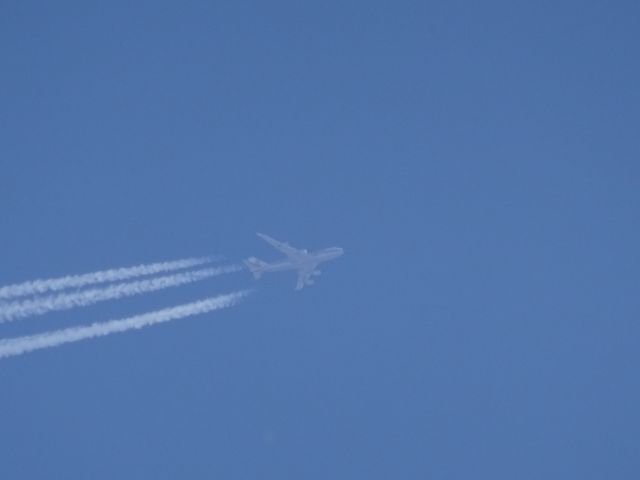 Boeing 747-400 — - Cargolux 747-400 retro livery over Fargo.