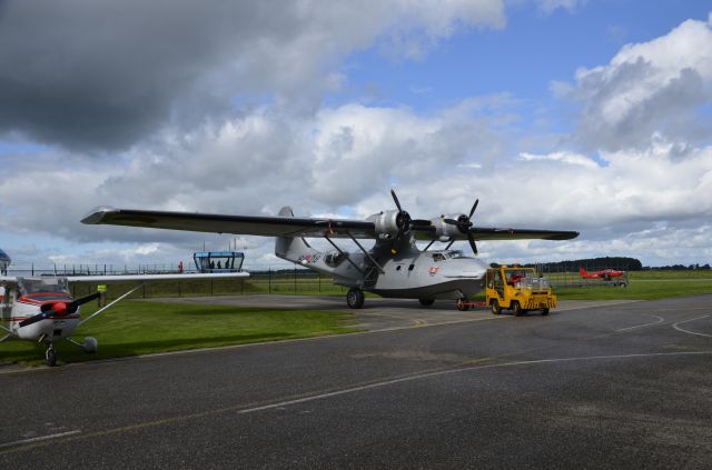 Canadair CL-1 Catalina — - BACK ON ALL WHEELS AFTER LANDING WITH NO NOSE WHEEL AT LELYSTAD AIRPORT