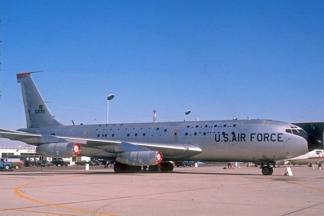 Boeing C-135B Stratolifter (55-3135) - Boeing NKC-135A Stratotanker 55-3135 at Edwards Air Force Base on November 16, 1975.