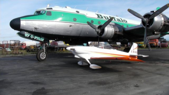 Vans RV-4 (C-GVRV) - With Buffalos C-FIQM in Yellowknife