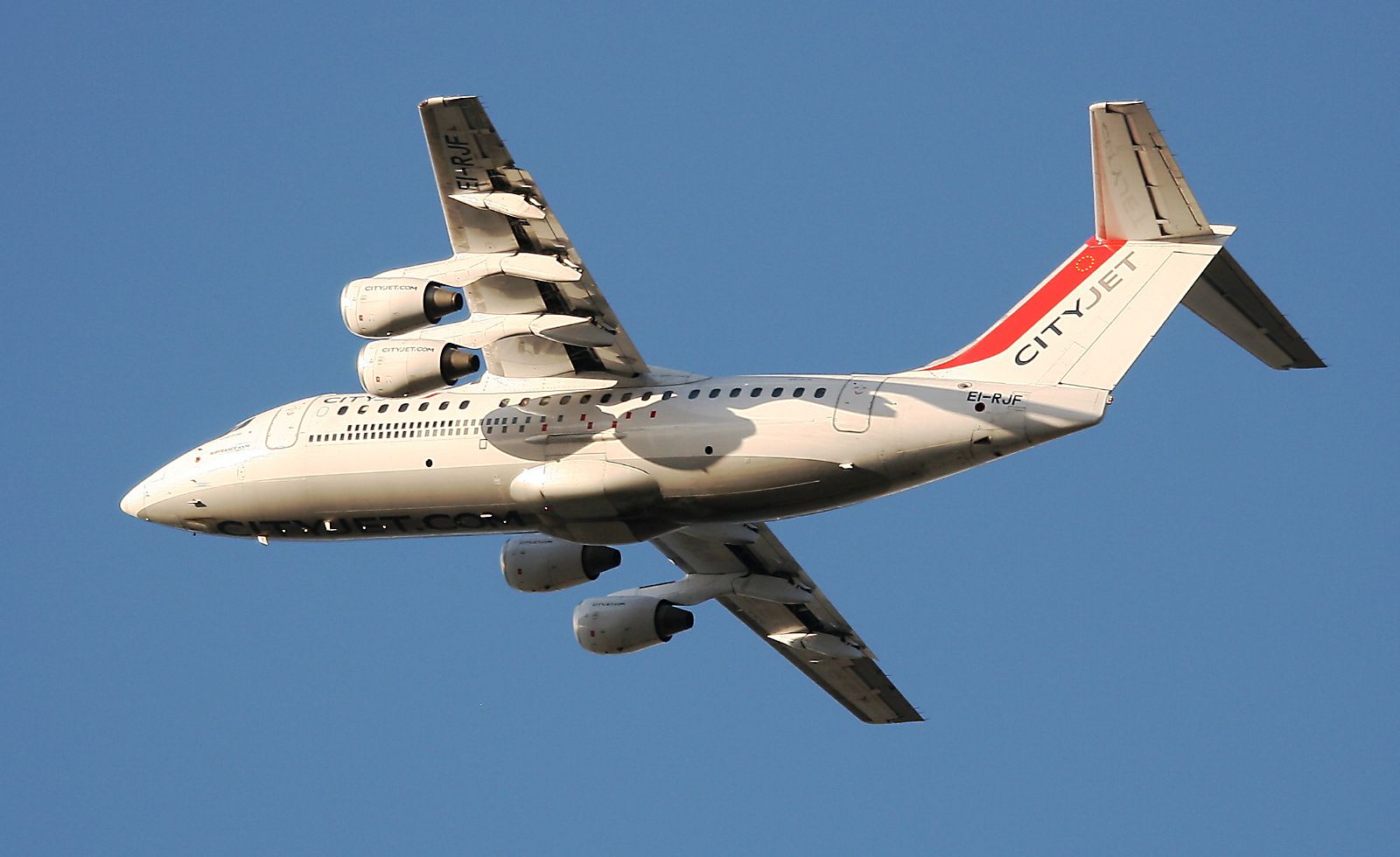 Avro Avroliner (RJ-85) (EI-RJF) - Décollage d’un BAe Avro RJ85 de la Compagnie CityJet de la piste 08L/26R de l’aéroport Roissy Charles De Gaulle (CDG-LFPG).