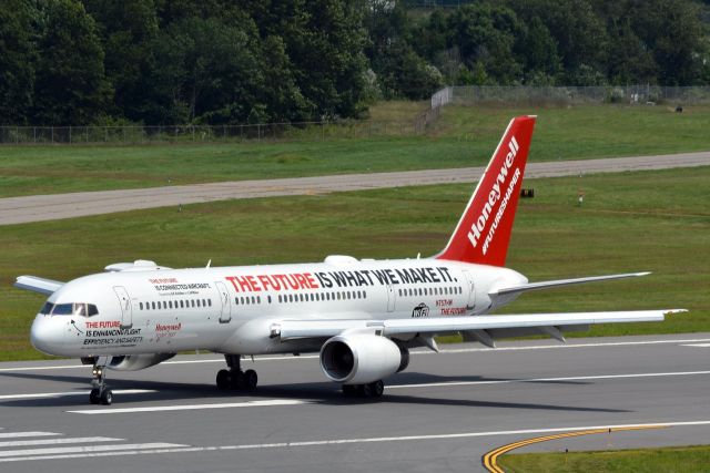 N757HW — - Honeywell 757. Returning from a test flight over NH and Maine