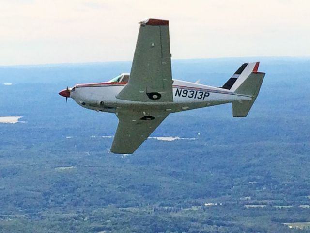 Piper PA-24 Comanche (N9313P) - flying over CONN 2014