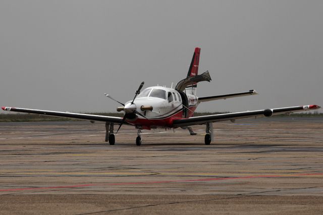 Socata TBM-850 (F-HONE) - Parked at the end of the world.