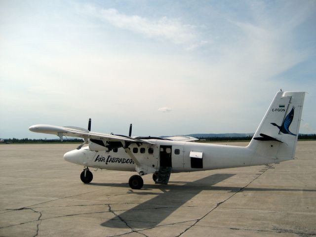 De Havilland Canada Twin Otter (C-FGON) - C-FGON, Air Labradors Twin Otter on the ground in Goose-Bay, Newfoundland & Labrador, enjoying an afternoon break during the high season - July 2007