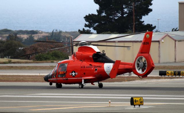 Eurocopter EC-155 — - KMRY - Coastie 6526 "San Francisco" arriving at Monterey for fuel.