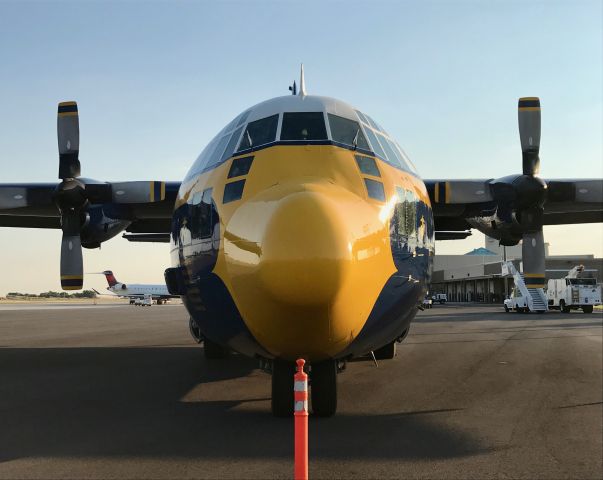 Lockheed C-130 Hercules — - Fat Albert was grounded at IDA for a month following the fatal crash of another C-130 in Mississippi.