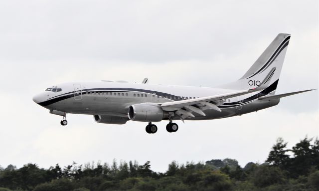 Boeing 737-700 (P4-ACC) - aviation horizons b737-74q bbj p4-acc landing at shannon from cairo 31/7/20.