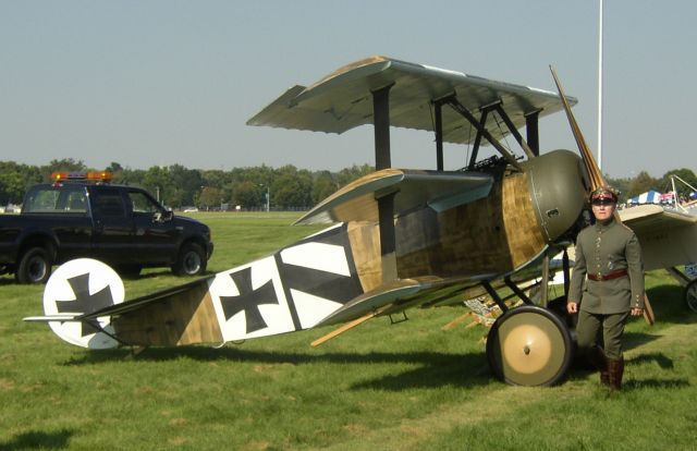 — — - 2003 WW1 replica fly in. Reenactment. 
