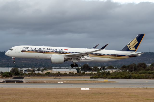 Airbus A350-900 (9V-SHF) - A350-941 cn 302. SIA 9V-SHF rwy 03 arrival YPPH 31 March 2023
