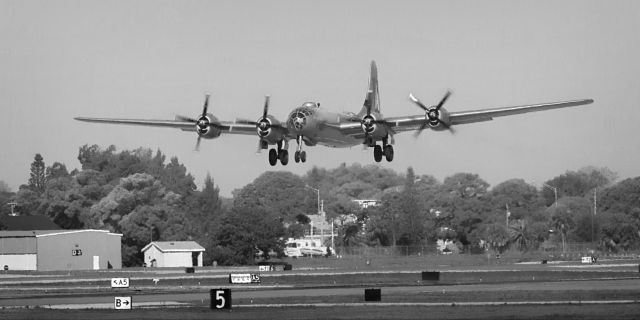 Boeing B-29 Superfortress (N529B) - This is Fifi lifting off from Sarasota Bradenton International Airport in Florida