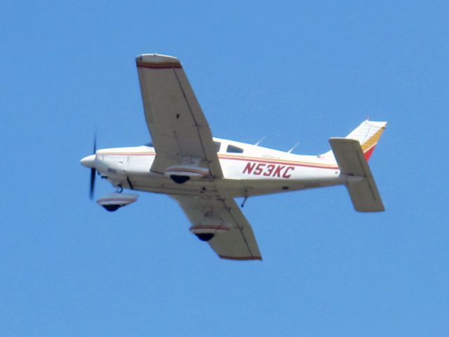 Piper Cherokee Arrow (N53KC) - Take off runway 26.