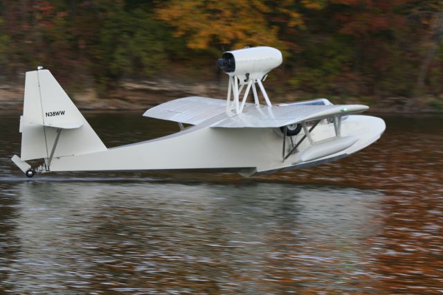 Cessna Skyhawk (N38WW) - Flaring for touchdown on the Fox River